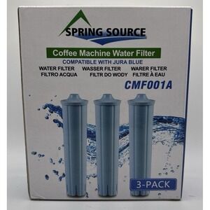 3-Pack CMF001A‎ Spring Source Coffee Machine Water Filter for Jura Blue